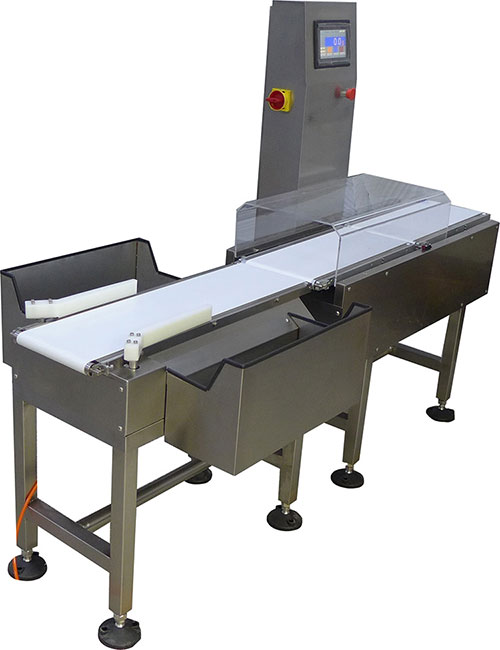 面膜生產(chǎn)線利用檢重秤檢測產(chǎn)品是否合格圖片